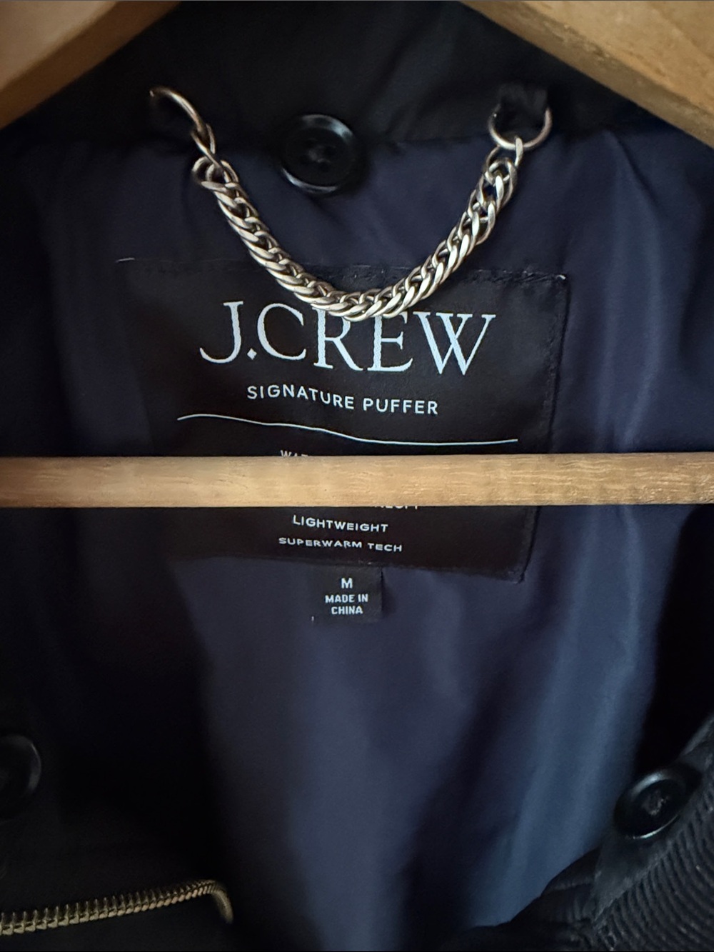 J. Crew Black Quilted Puffer Coat - Picture 4 of 7